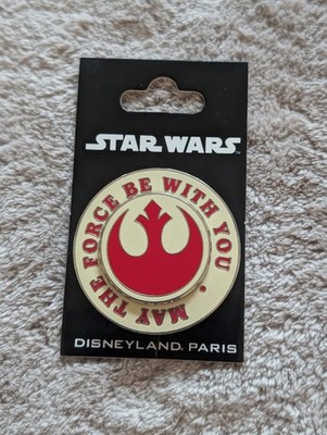 Disneyland Paris May The Force Be with You Spinning Pin Badge Star Wars
