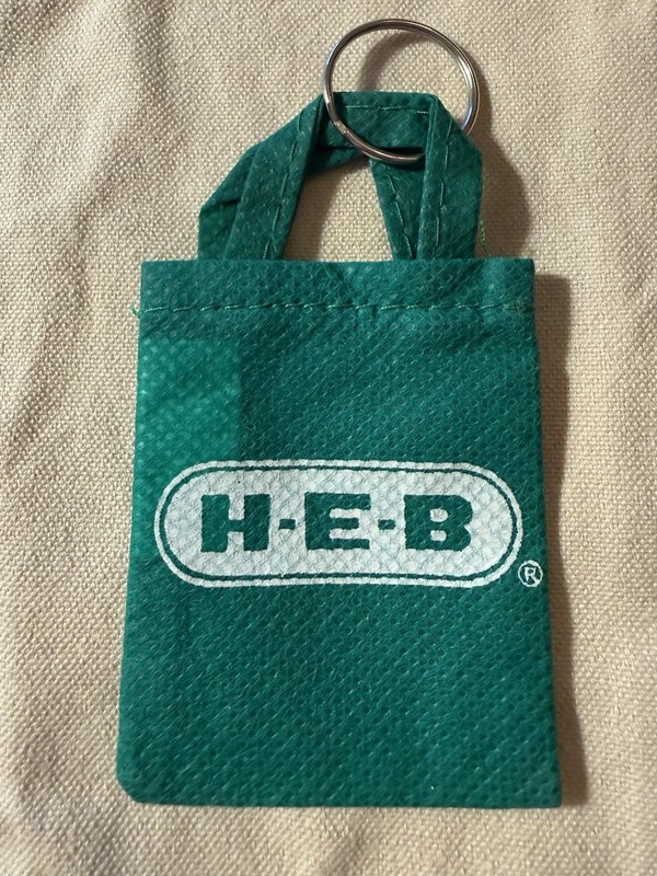 HEB Grocery Bag Key Ring HTF