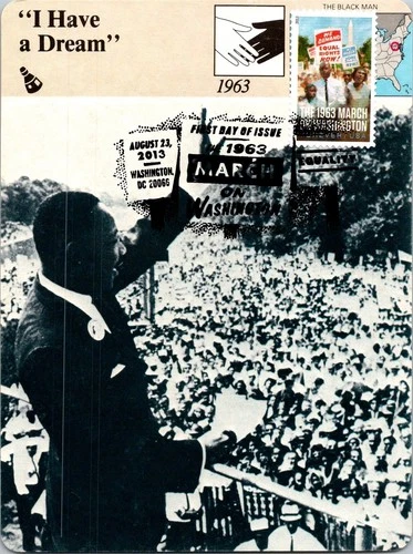 Dr Jim Stamps Maximum Card 1963 March On Washington Forever Fdc