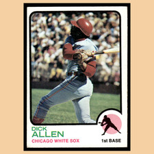 Dick Allen #310 1973 Topps Chicago White Sox Baseball Card MLB EX