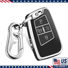Vw Key Fob Cover 5 Buttons Soft Tpu Protection Key Case Vw Tiguan Atcolor Black Vw Key Fob Cover 5 Buttons Soft Tpu Protection Key Case Vw Tiguan Atcolor Black