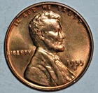 1955 S S/S Doubled Die Obverse  Lincoln Wheat Cent Penny Red BU Coin RPM