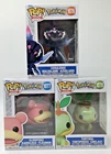 Funko Pop! Pokémon Ceruledge #1076 Slowpoke #1077 Turtwig #1078  Set of 3