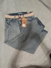 Flypaper Men's Blue Straight Jeans 32 X 34