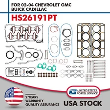 Cylinder Engine Gasket Kit w/ Head Bolts Set For 2002-2011 Chevrolet GMC Buick