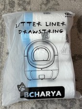 120 Count Drawstring Cat Litter Box Liners Suitable for Self Cleaning Litter