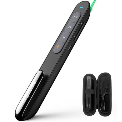 N76 Rechargeable Presentation clicker, Long Range Presentation Remote, Wirele...