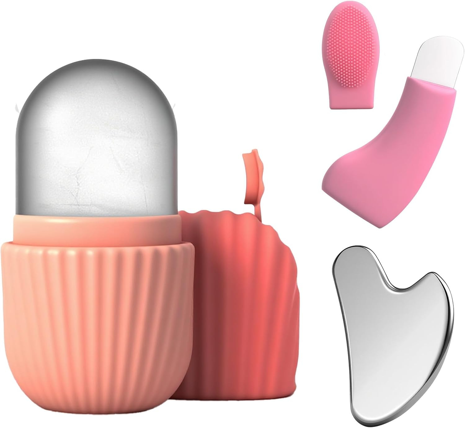 Set Regalo Skincare 3 in 1 | Ice Roller e Gua Sha Pietra Naturale