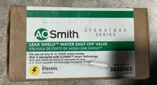 NEW A.O.Smith Leak Shield Water Heater Shut Off Valve Electric AOS-SOV1 #3830465