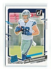 Luke Schoonmaker #325 2023 PANINI DONRUSS COWBOYS Rated Rookie