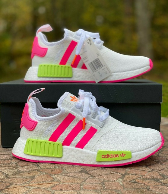 pink and yellow adidas