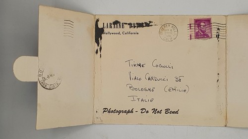 LARAINE DAY Original Autogramm Manuskript Hand Signed Autograph Postkarte - Bild 2 von 2
