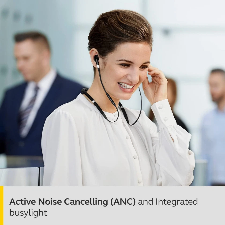 Jabra Evolve 75e Kabellose In-Ear Kopfhörer Nackenbügel Kopfhörer +Jabra LINK #5 - Bild 3 von 4