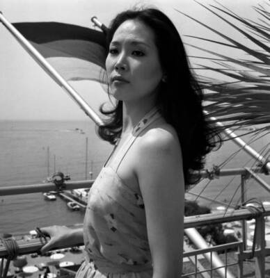 Japanese actress Eiko Matsuda at the Cannes Film Festival May 1976 Old Photo