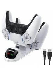 PS5 Controller Compatible Charger Dock Charging Station Stand with Dual LED AU