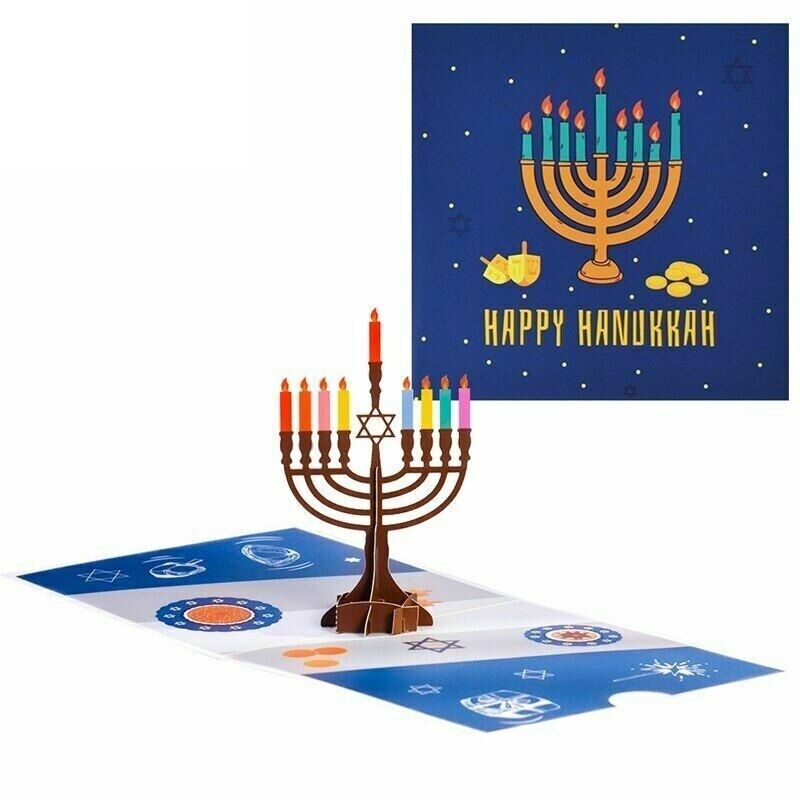 Cartão de bênção do festival para Chanukah HappyHanukkah Gift Card