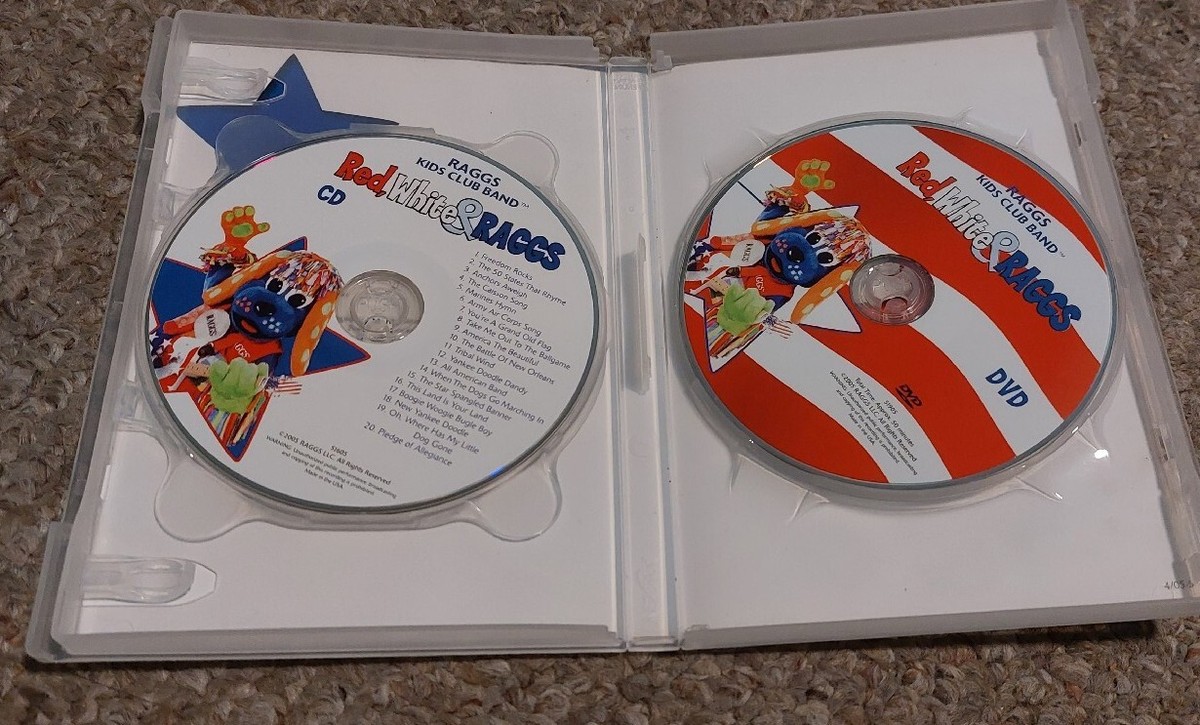 Raggs Kids Club Band Red, White and RAGGS (DVD CD, 2005) Rare OOP