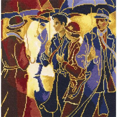 RTO Kreuzstich Set ''Sonnenschein Regen'' M379, Zählmuster, 24x24 cm
