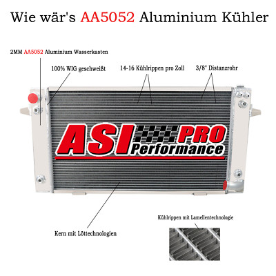 3-reihiger Aluminium kühler für Land Rover Discovery Range Rover 1989 1998 1997