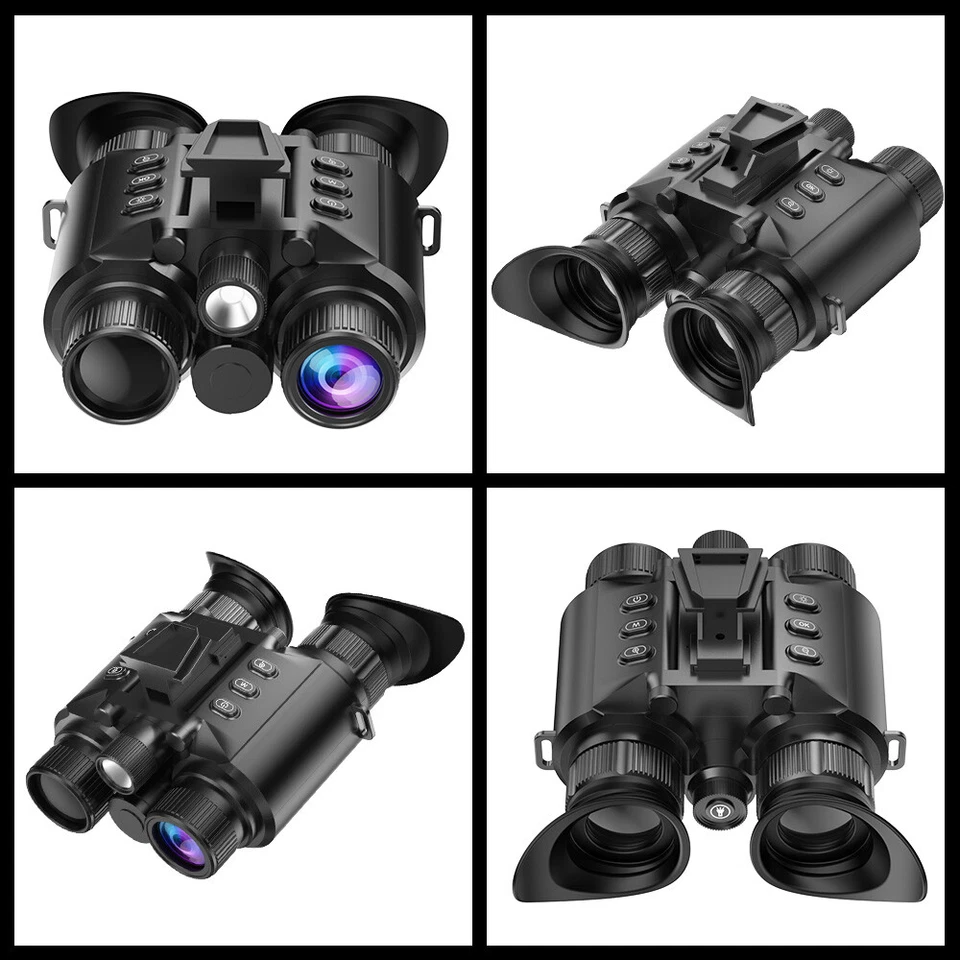 4K Hunting Infrared Night Vision Binoculars 3D Head Mounted Goggles 8X Zoom 300M - Image 3 of 4