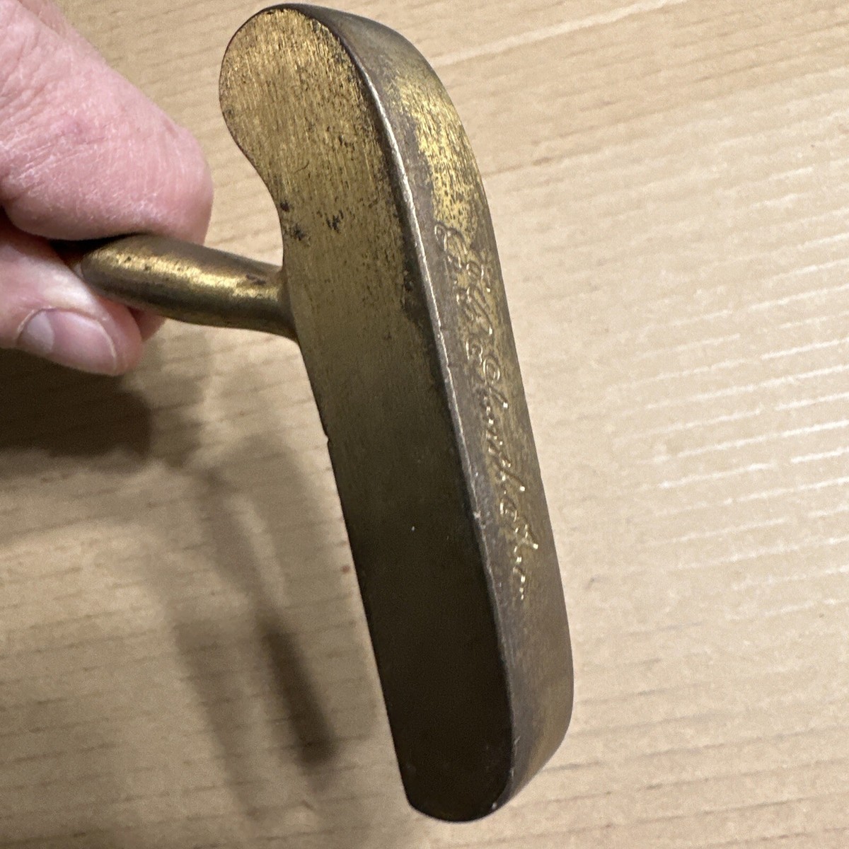 J.C. Smith Putter Unique Ball Bearing Gold Tone 35