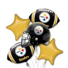 Pittsburgh Steelers NFL Anagram Balloon Bouquet Birthday Decoration Football