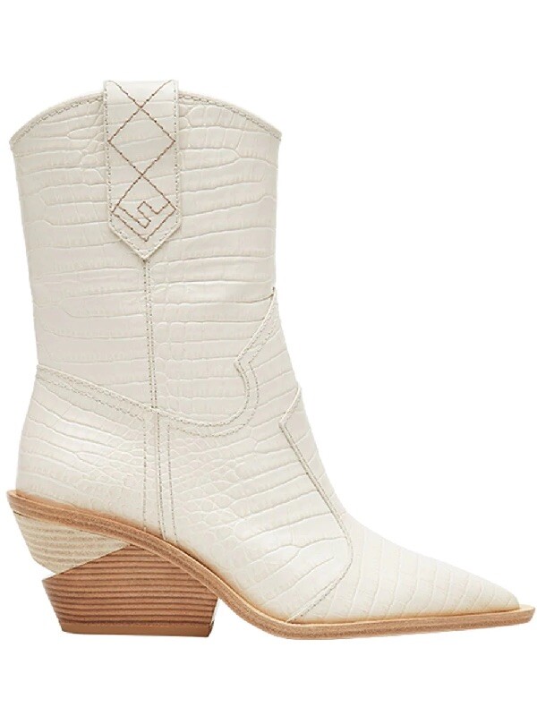FENDI 60mm Embossed Croc Cowboy Western 