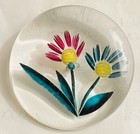 Ex RARE Vintage RED FLORAL Reversed Carved LUCITE button, ca., 1930s. — photo 1