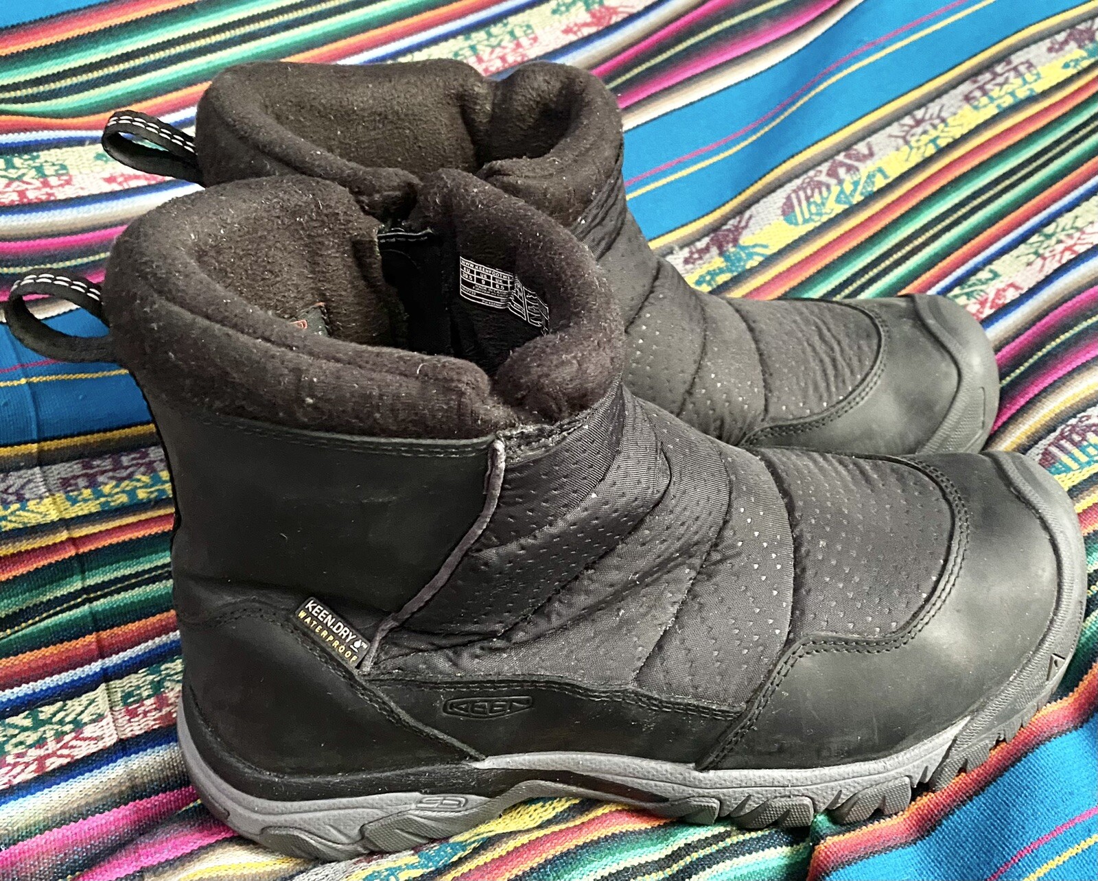 Keen Dry 1017732 stivaletti neri da donna taglia 9 termici