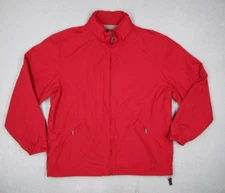 Vintage Gap Jacket Mens Large Red Full Zip Nylon Blend Windbreaker 90s Y2K
