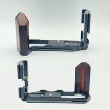 Wood Hand Grip Quick Release Plate L Bracket For Fuji X-T5 Digital Camera