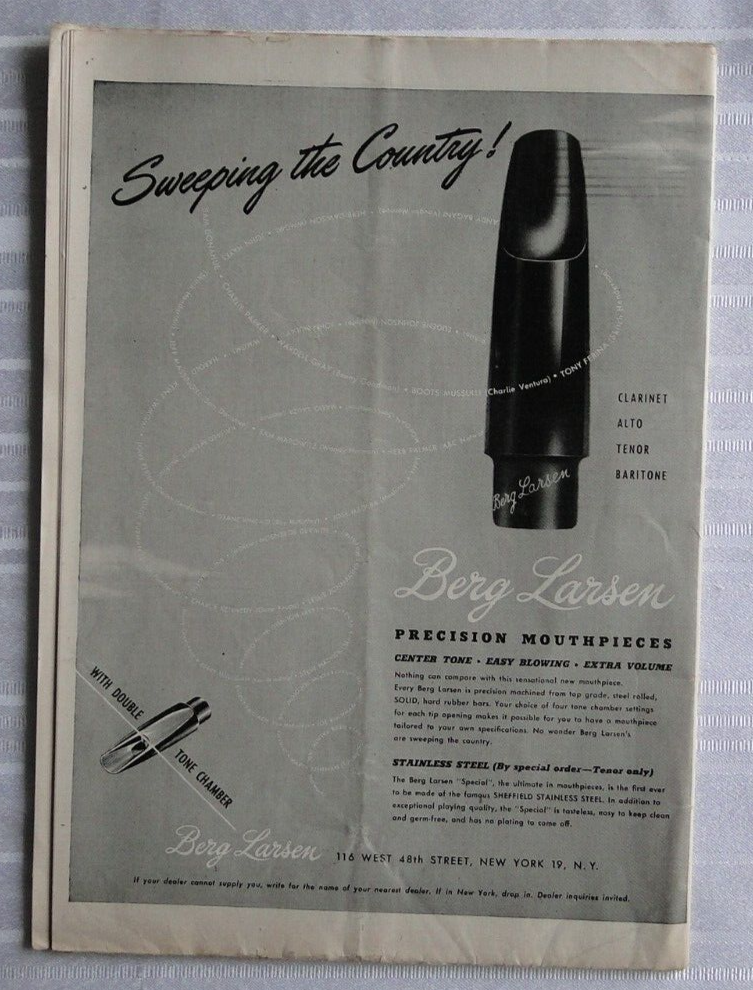 Vintage Magazine Down Beat July 1949 Lawrence Welk Helen Ramsay