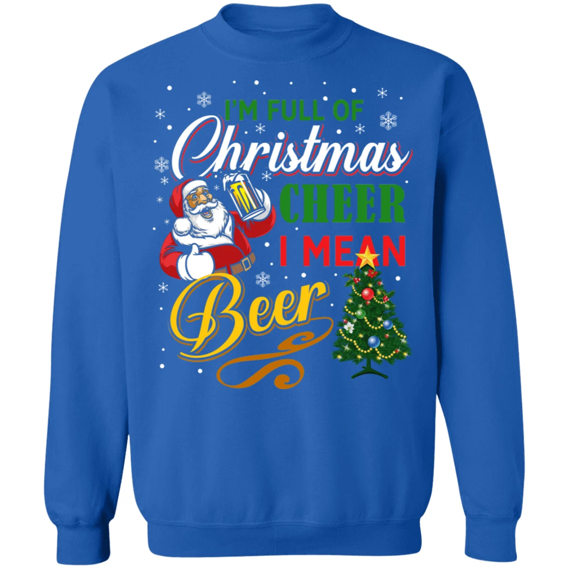 Christmas Beer Ugly Holiday Sweatshirt