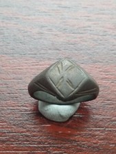 Antiker Wikinger Silber Legierung Ring 10./12. Jahrhundert UK Größe N US 6 3/4 4,8 Gramm