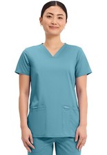 Cherokee Workwear Scrubs V Neck Top WW620 STMR Soft Marine Free Shipping