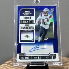 2023 Contenders Optic MALIK CUNNINGHAM RC Auto #184 12/75