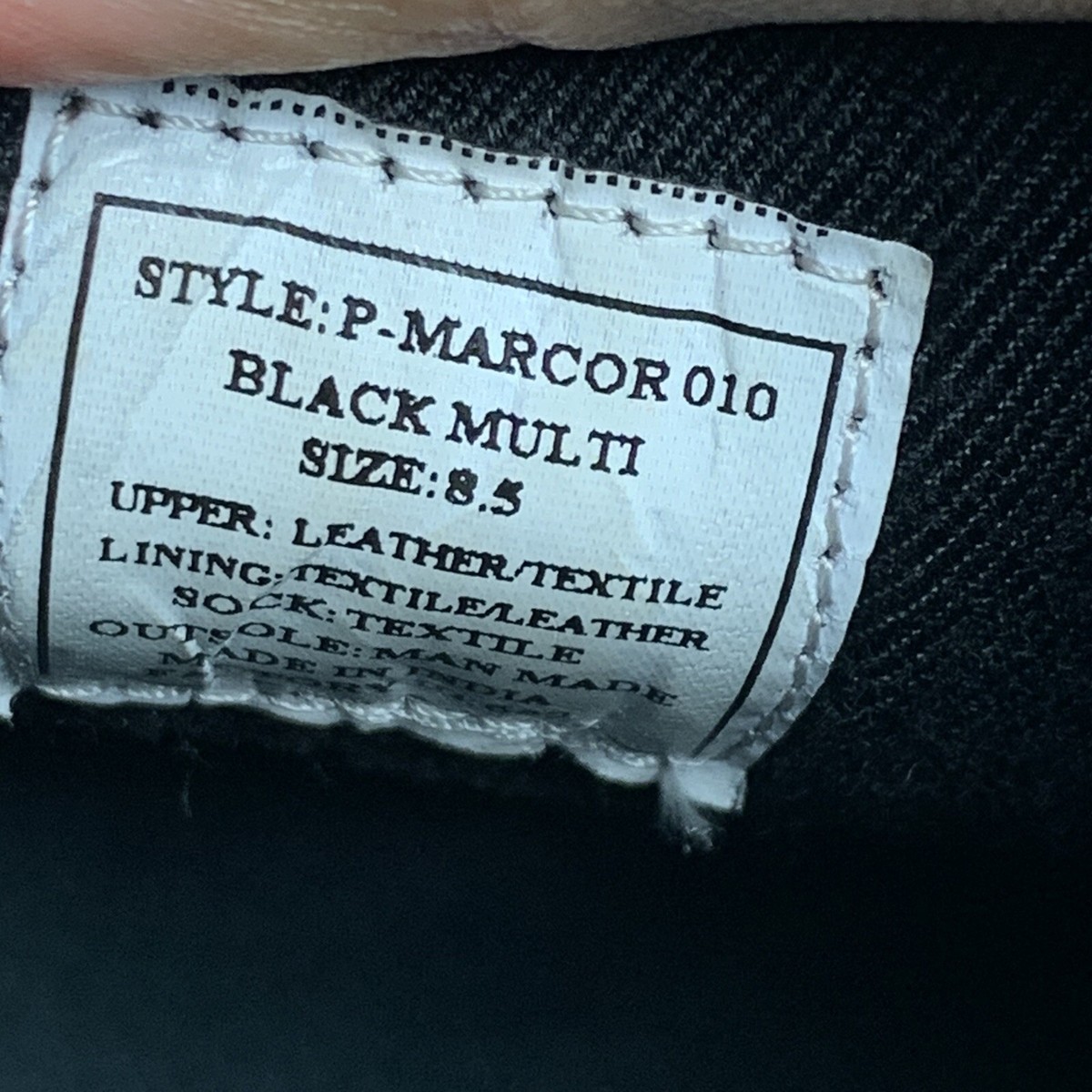 STEVE MADEN Marcor Black Leather/Dark Gray Textile Wingtip Lace Up Oxfords Sz 12 Amazon.com | Steve Madden Men main image 4