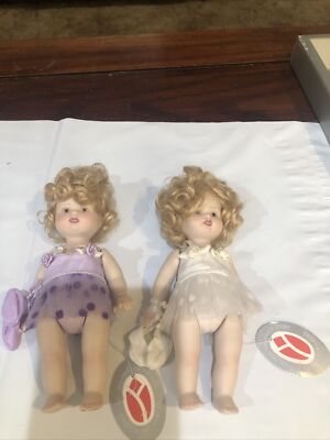 Set Of 2 Delton Fine Collectables 6'' Porcelain Ballerinas