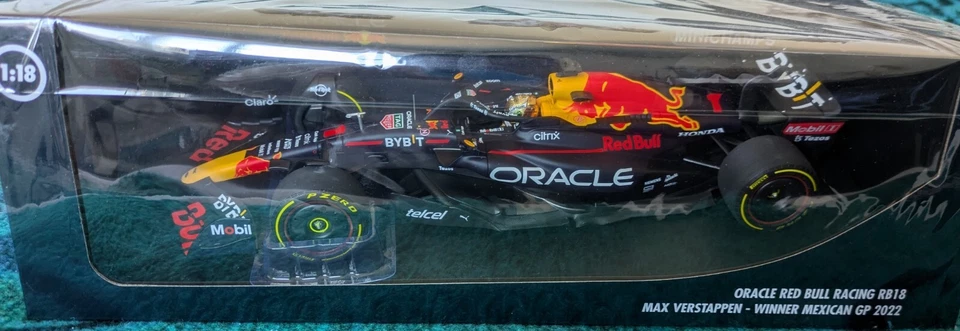 Red Bull Racing RB18 #1 Max Verstappen "Oracle" Winner F1 Formula One "Mexican G - Image 2 of 3