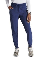 Cherokee Scrubs 249 Elastic/Draw Jogger Scrub Pant in "Navy Blue" Size 2XL
