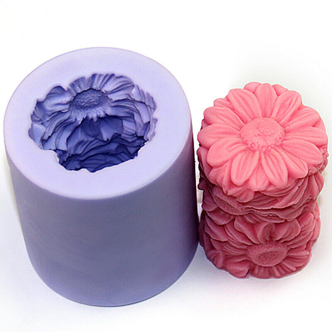 3D Flower Candle Molds Silicone Diy Craft Antique Candle Molds for
