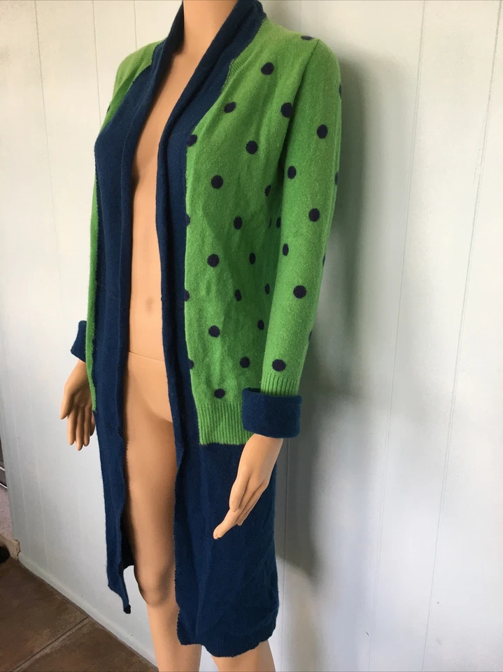 Banana Republic Handmade Green Cashmere Boho Festival Elf Pixie Coat Size S - Image 2 of 4