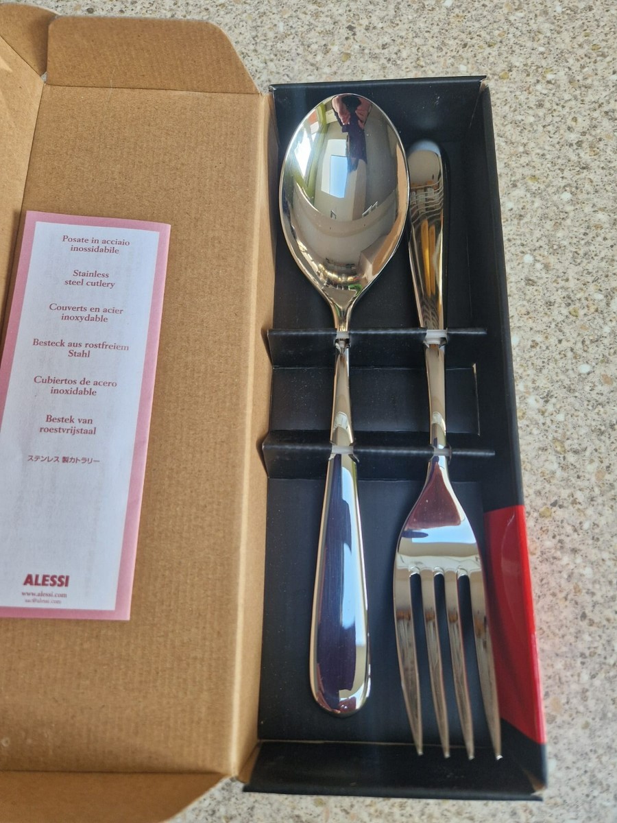 Alessi Nuovo Milano Cutlery 2 Piece Serving Set, new in box | eBay UK