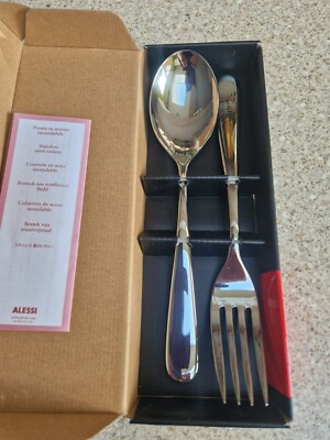 Alessi Nuovo Milano Cutlery 2 Piece Serving Set, new in box | eBay UK