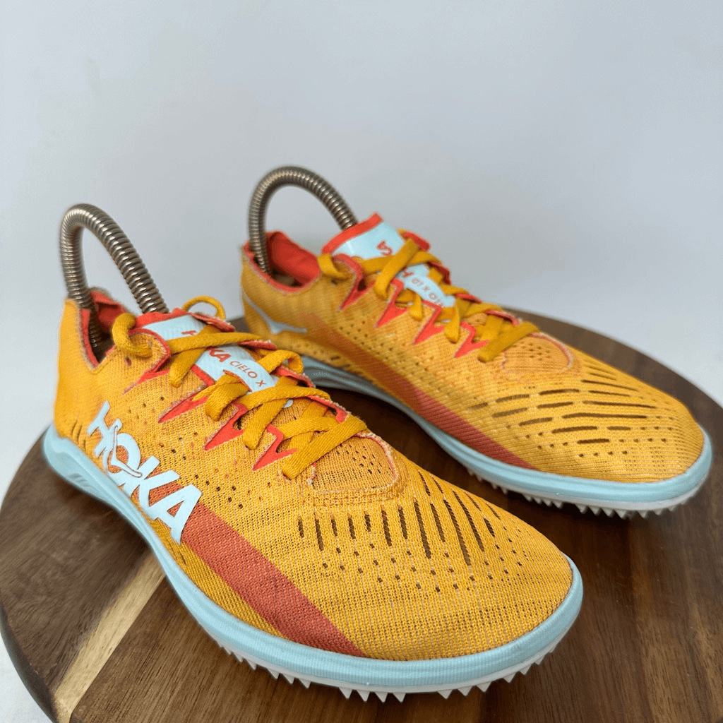 Hoka One One Cielo X LD Spike Sneaker Womens Size 7.5 Orange