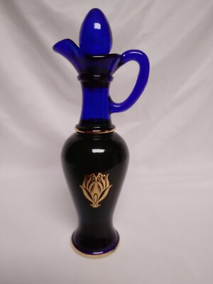 Vintage 1970's Avon Cobalt Blue Bottle Skin So Soft 6oz Bath Oil (ALMOST FULL)