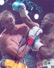 Logan Paul Signed Autographed 8x10 Photo Mayweather Boxer Boxing Beckett BAS COA