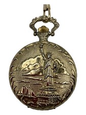 Vintage Pocket Watch 1886-1986 Commemorative Limited Edition Statue of Liberty