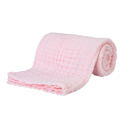 110x110cm Muslin Baby Wrap Cotton Blanket Summer Quilt Sofa Bed Wrap Nap Throw