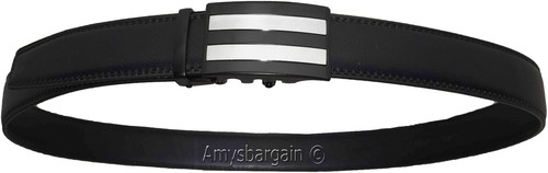 men's size xl belt genuine leather dress auto lock men's black quick lock belt - Picture 6 of 12